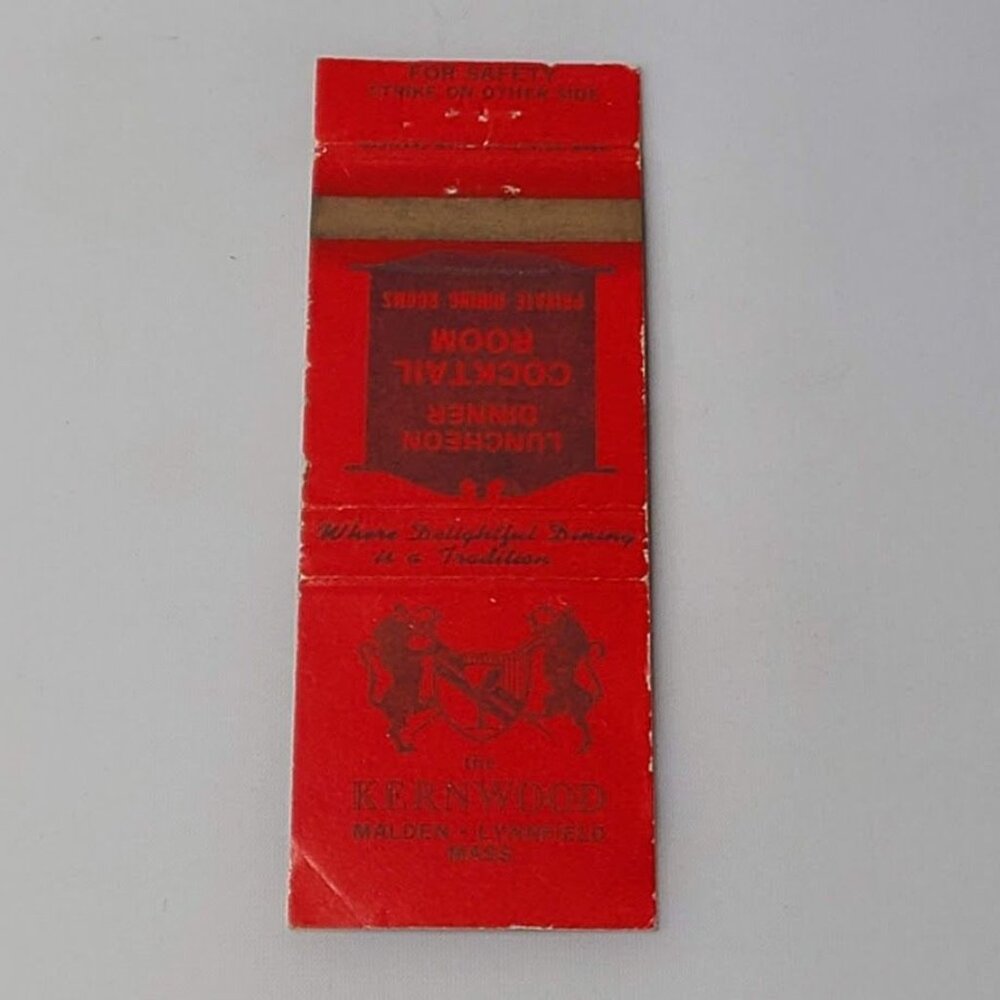 Matchbook Cover Kernwood Restaurant Malden Lynnfield MA Massachusetts - Picture 4 of 5